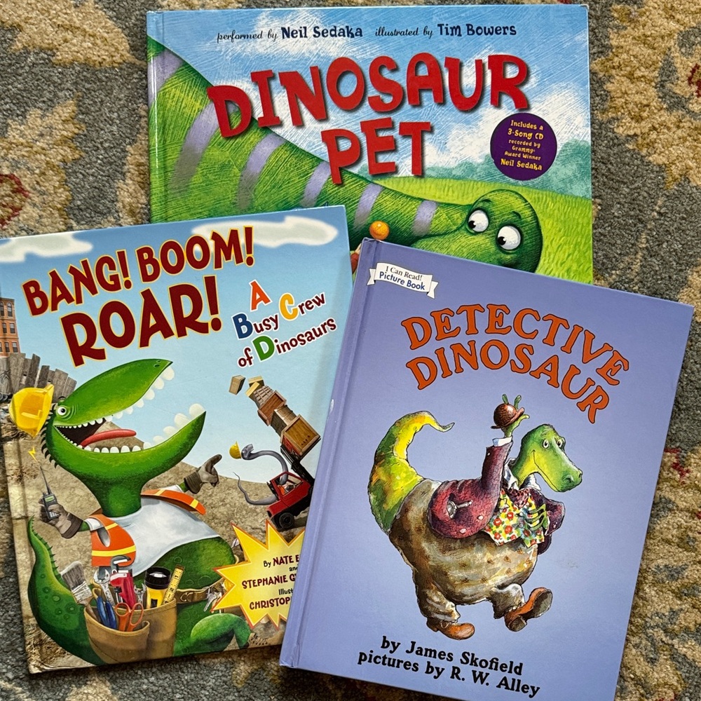 Dinosaur Themed Children's Book Set (3 books)